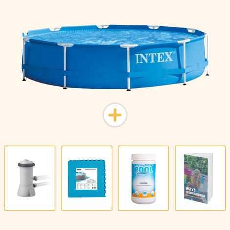 Intex Piscine Tubulaire Ronde - 366x76 cm - 5-pièces SCB130 (1/5)