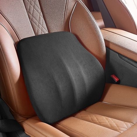 Seggiolino auto, schienale per sedile auto in memory foam, sedile di supporto lombare per alleviare il mal di schiena, cuscino di protezione per il collo per sedia da ufficio