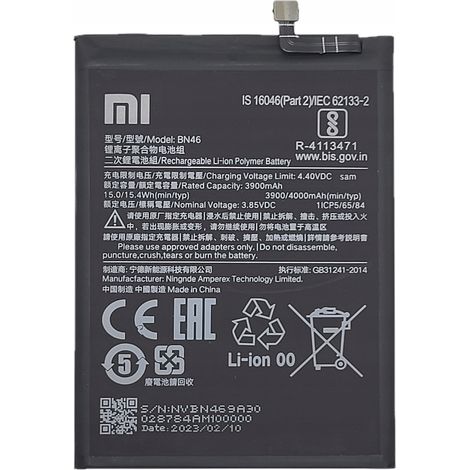 Batería nueva para Xiaomi BN46 Redmi Note 8 / Note 8T