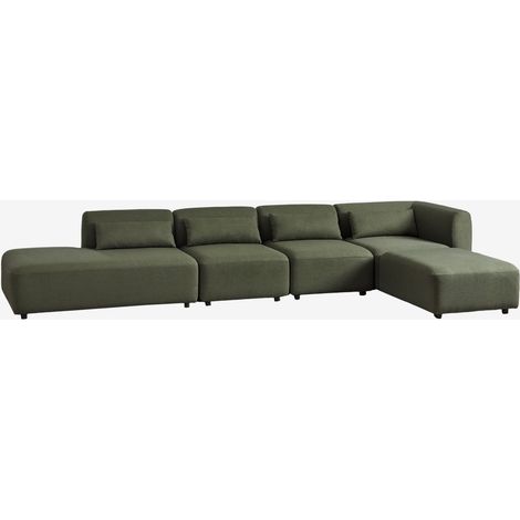 Divano angolare Fogler a 4 pezzi con chaise longue sinistra e pouf SKLUM            