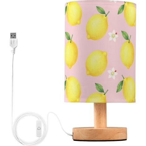 Lampe de table nuit jaune citron rose vif pour vision nocturne (1/5)
