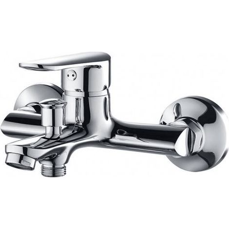 Badewannenarmatur mit Chrom-Finish, Serie Eins