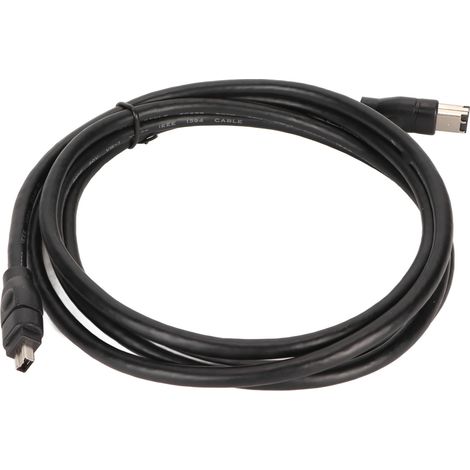 Câble FireWire DV 6 broches vers 4 broches Plug and Play IEEE1394 pour caméscopes JVC, 1,8 m (5,9 pi) (1/5)