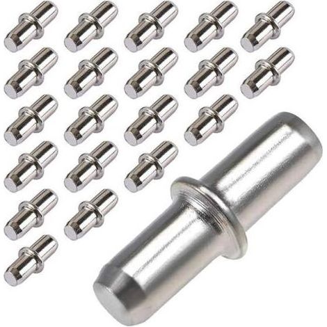 YUIT-Lot de 20 Support Etagere,Consoles et Taquets pour étagères Taquet Etagere Cheville Support Etagere,Fixation Etagere Supports D'étagères à Brancher pour Meubles,Armoires,Supports D'étagères-5x17 (1/4)