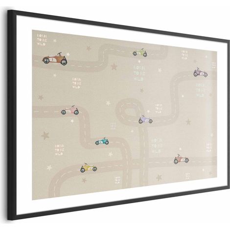 Póster - Coches de carreras (1/4)