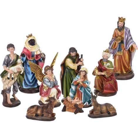 FIGURES de Noël pour bébé 10-pièces - Modèle : Moyen environ 20 cm
