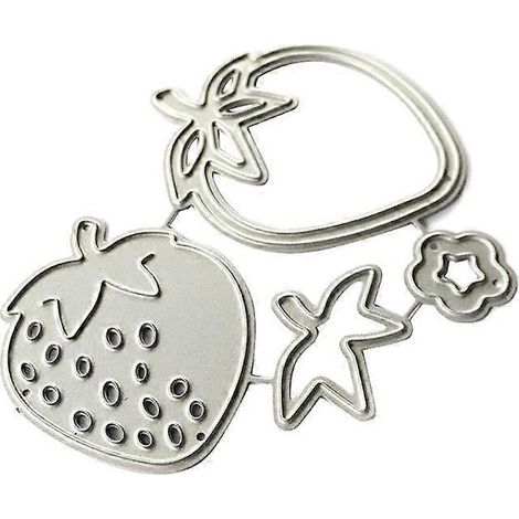 Erdbeer-Metall-Stanzformen, Schablone, Scrapbooking, DIY-Album, Stempel, Papierprägung (1/5)