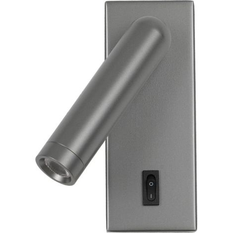Lámpara de pared Nova LED gris Italux WL-46376-1-GR (1/4)