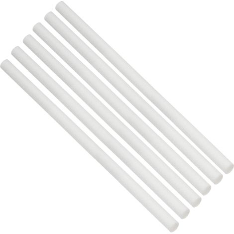 Stoppini in cotone per umidificatore - 6 pezzi - Bianchi - 10 mm x 175 mm - Filtro di ricambio per umidificatore portatile USB - Elevato assorbimento (1/5)
