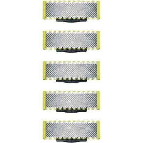 Applicable à OneBlade - Lames de rechange. pour rasoir/tondeuse électrique OneBlade. acier inoxydable robuste. taille. stylisation et rasage. lot de 5