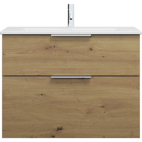 burgbad Eqio Slim lavabo de cerámica con mueble bajo para lavabo, (1/2)