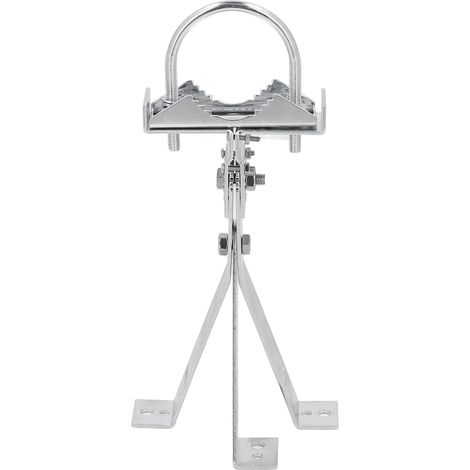 Kit de fixation pour antenne satellite 2 pièces, support mural, toit et mât pour installation extérieure (1/5)