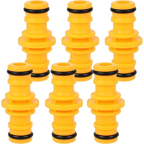 6PCS Raccords pour Tuyau D'arrosage, 1/2" Double Connecteur (1/5)