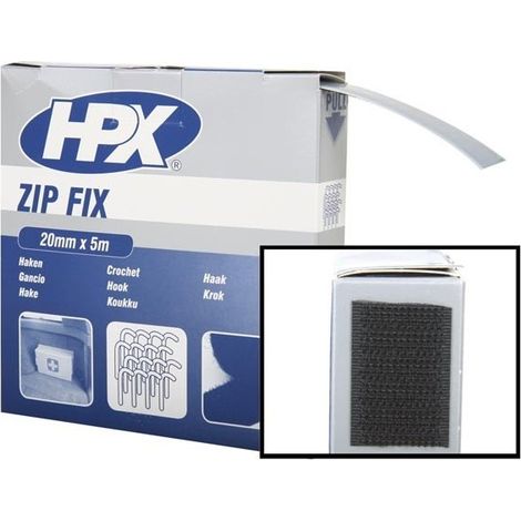 Hpx - ruban autoagrippant (crochets) - 20mm x 5m
