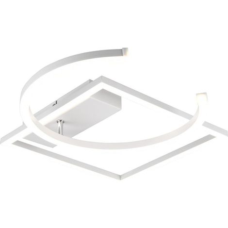 Plafoniera da Interno a LED in Metallo Bianco Opaco (1/2)