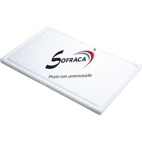 Planche de découpe en polyéthylène - 530 x 325 mm - Sofraca