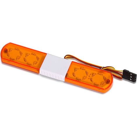 Luce di allarme a LED lampeggiante per auto, luce per RC 1/10 D12 HSP, parti di aggiornamento per auto Traxs Axial, 115 mm, gialla