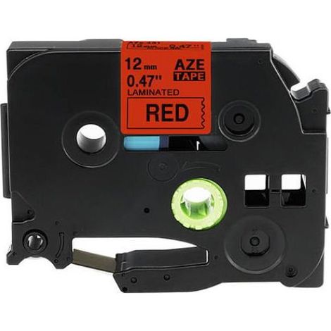 AZe-431 Farbband für Brother 12 mm Schwarz auf Rot (1/5)