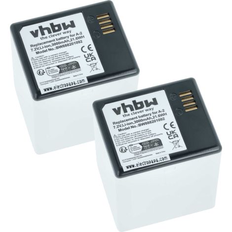 vhbw 2x Akku kompatibel mit Netgear Arlo Go, VMA4410, VML4030 Knopfkamera, getarnte Kamera (3000 mAh, 7,2 V, Li-Ion) (1/5)