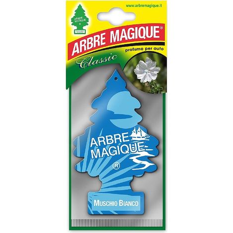Trade Shop - Arbre Magique Mono Spenter Para La Fragancia Del Coche Fragancia Moss Blanco -