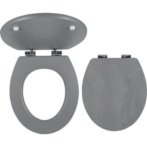 Novaservis Prestige - Sedile per WC, MDF, Softclose, grigio cemento WC/SOFTSTONE2