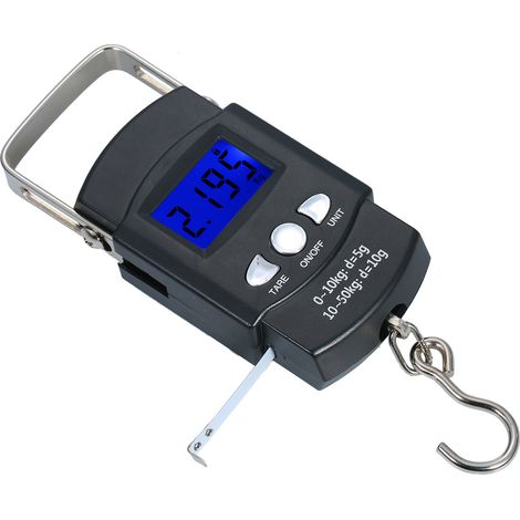 Balanza electrónica de bolsillo portátil con pantalla LCD retroiluminada, para anzuelos de pesca, equipaje, utensilios de cocina, mini balanza digital precisa
