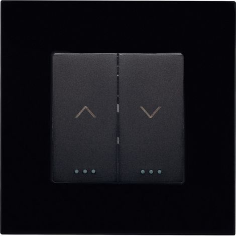 Interrupteur pour Volets Roulants Automatiques avec Flêches et Cadre PC Modern Noir