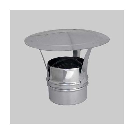 FUMAIOLO INOX TONDO A CAPPELLO 'CINESE' Ø 80 mm