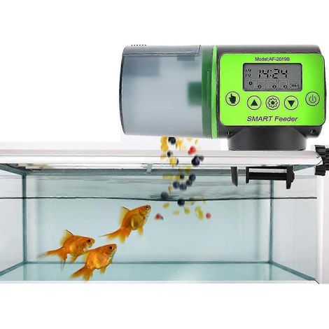 Distributeur automatique de nourriture pour poissons avec minuterie et écran LCD pour aquarium (1/4)