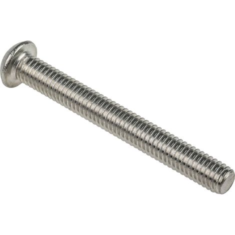 Vis à six pans creux, M6 x 50mm, tête Vis bombée à tête creuse hexagonale, en Acier Inoxydable ( Prix pour Boîte de 50 ) (1/3)
