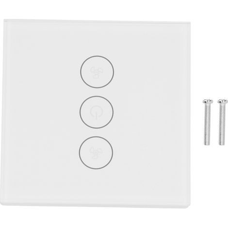 Intelligenter WLAN-Lüfterschalter, Telefon- und Sprachsteuerung, Typ 86, EU-Stecker, 100–240 V AC (1/5)