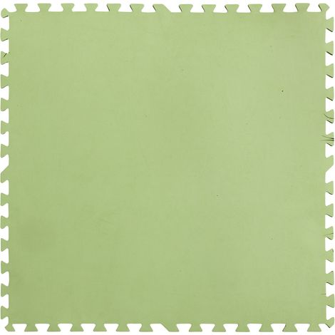 Protecteur de Sol de Piscine en EVA, Couleur Verte, 9 pièces, 4,5 mm d'épaisseur. Résistant et offrant Une Protection Solide Contre Les Perforations. (1/5)