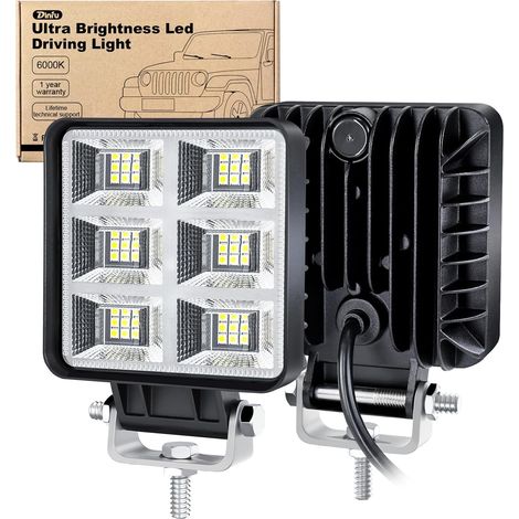 LED-Arbeitsleuchte – 2er-Pack – 144 W – Aluminium, Schutzart IP68 – Geländetauglich – 4 Zoll (1/5)