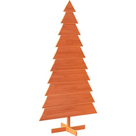 Arbre de Noël Sapin de Noël en bois pour décoration 180 cm bois de pin massif (1/5)