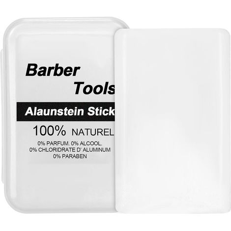 100 % natürliches, geruchloses Deodorant auf Alaunbasis, beruhigt die Haut nach der Rasur. (1/5)