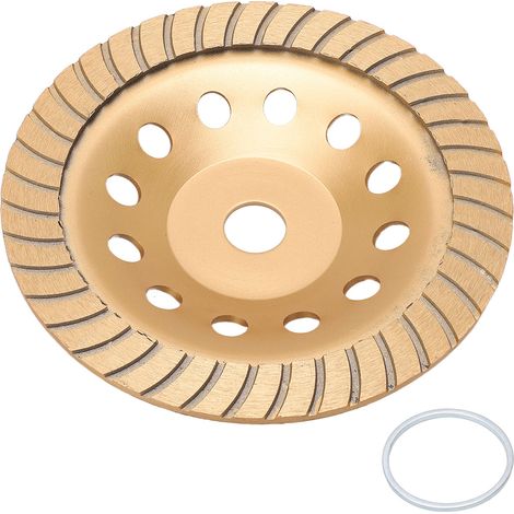 Disque de meulage diamanté couleur or, haute efficacité, anti-rouille, meule stable pour béton et marbre (1/5)