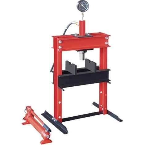 Heavy Duty Hydraulic Shop Press 10T (Pressure Gauge Garage H Frame Workshop)