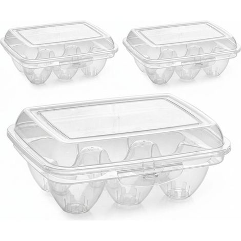 Set 3 Portauova / Contenitore per Uova Hemax Trasparente (1/5)