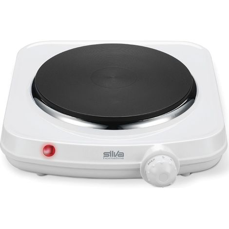 SILVA Einzel-Kochplatte EK 1018 freistehend, Weiß (1/2)