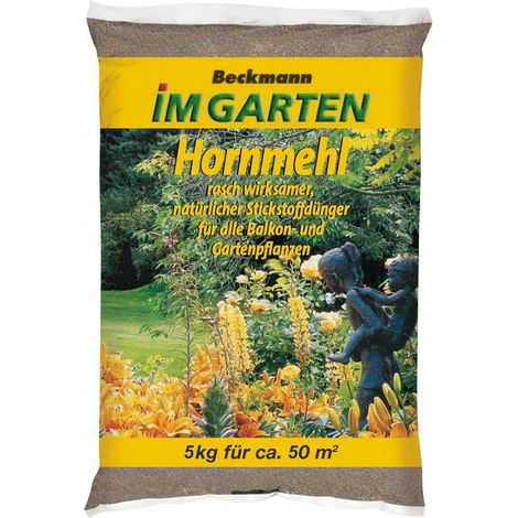 Beckmann Hornmehl 5 kg gedämpft Stickstoffdünger Universaldünger Naturdünger