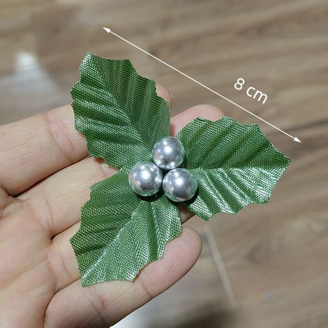 Tiges de houx artificielles de Nol avec 60 feuilles de houx, pics de baies de houx rouges, fausses branches de baies pour sapin de Nol, guirlande de bricolage, couronne de maison, ornements de fête (1/4)