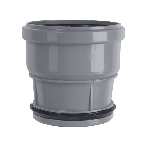 Marley Steckmuffe mit Lippendichtring HTSM DN 110/110 für 110 mm Rohr grau