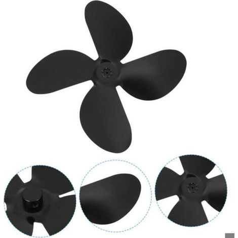 Pales De Ventilateur De Cheminée - Alliage D'aluminium - 4 Pales - Pour Foyer Extérieur - 1 Jeu (1/4)