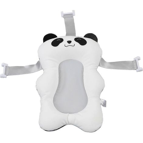Tapis de bain pour bébé avec motif dessin animé, sangles réglables, coussin de bain flottant et doux, tapis de bain avec réservoir d'eau, type 1, haute qualité. (1/5)