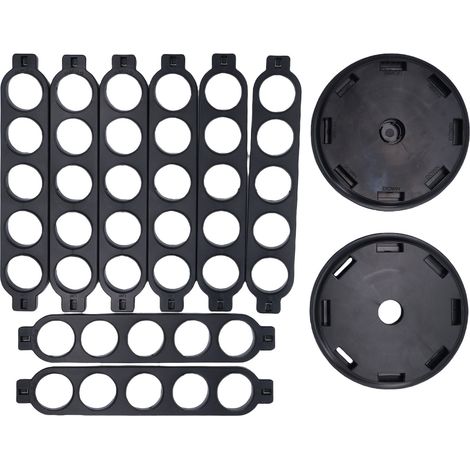 Porte-capsules de café rotatif à 360 degrés, grand format (40 capsules), pour plan de travail de cuisine, noir. (1/5)