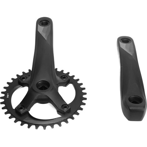 Kurbelgarnitur aus Aluminiumlegierung, 36-Zahn-Kettenblatt, 104 mm Lochkreis, Vierkantaufnahme, für 7-12-Gang-Mountainbikes (1/5)