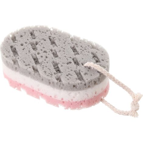 Éponge De Bain - Éponge Loofah Naturelle Pour Exfoliation Corps - Pour Adultes Et Enfants - Lot De 3 Pièces (1/5)