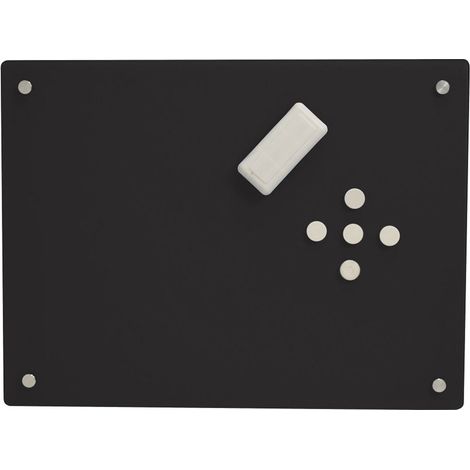 Glassboard 60x90 cm - zwart (1/4)