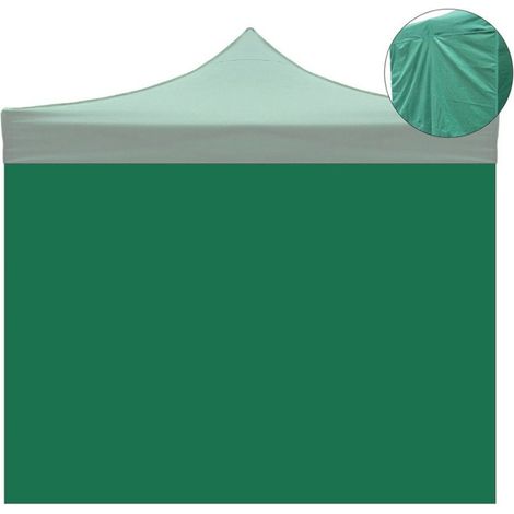 Tela lateral 3X2M verde impermeable para gazebo plegable 3X3M (1/2)