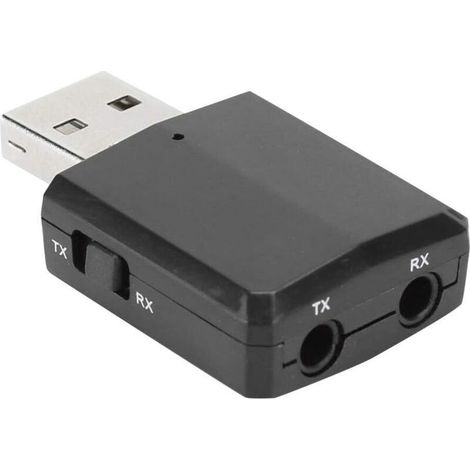 Récept émett USB sans fil 5.0, adaptat audio et musique pour voiture, TV, casque (1/5)